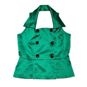 Vintage Dani Max pin up style double breasted sleeveless vest Size 6